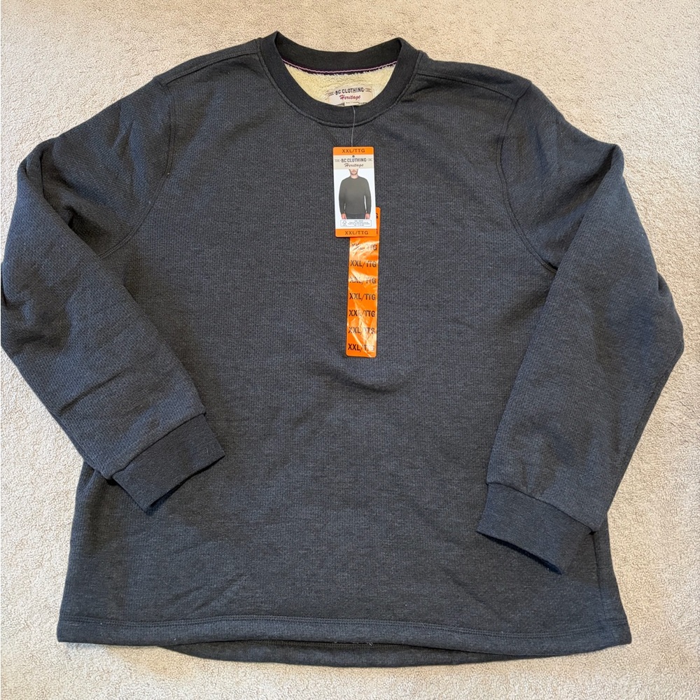 NWT Lined Grey Sweater - Size XXL